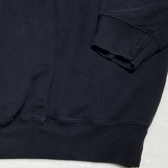 VINTAGE Polo Ralph Lauren Black Pull-on Sweatshirt - Picture 7 of 10